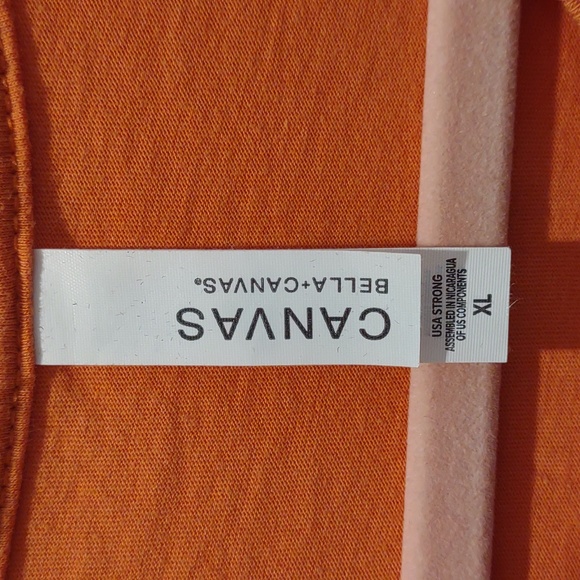 Pumpkin with glasses animal print. Halloween. Orange short sleeve tee Unisex XL - Picture 3 of 4